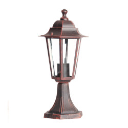 Borne Lumineuse Extérieure 60W max E27 Fonte Rouille LOAN