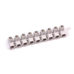 Lot de 10 barrettes de 9 connexions à vis unilatérale