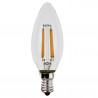 Ampoules LED flamme à filaments E14 - Verre transparent