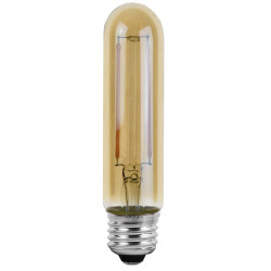 Ampoules LED Tube à filaments E27 - Verre ambré