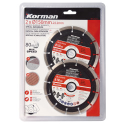 Jeu de 2 disques 150mm