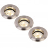 Set de 3 spots à encastrer LED extérieur IP67