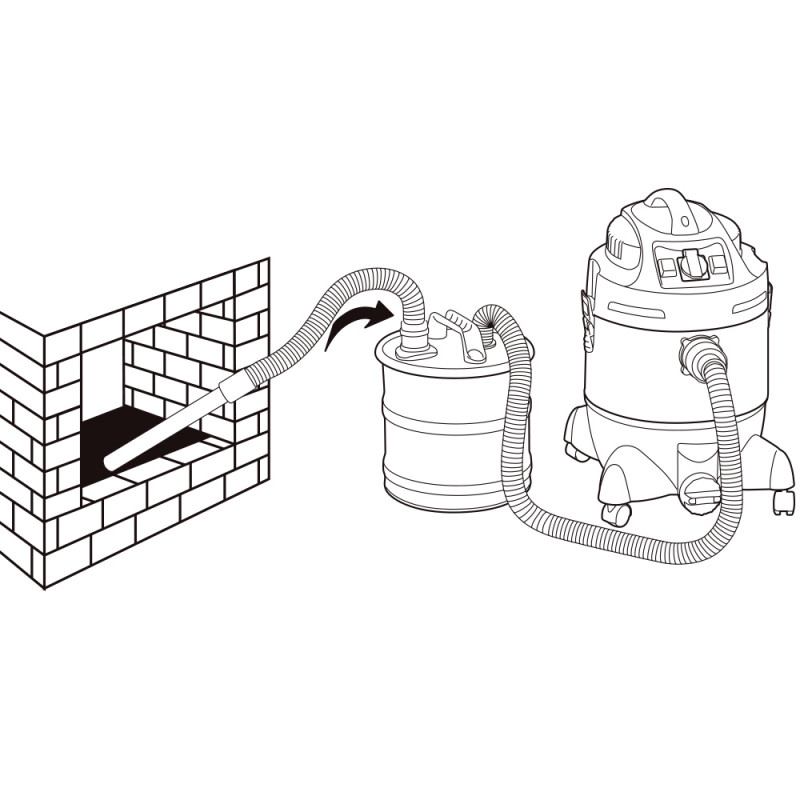 Aspirateur industriel multifonction eau -poussiere - cendres - souffleur  heliotrade