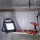 Projecteur chantier 60W - câble 3m + 2x2P+T + prise USB