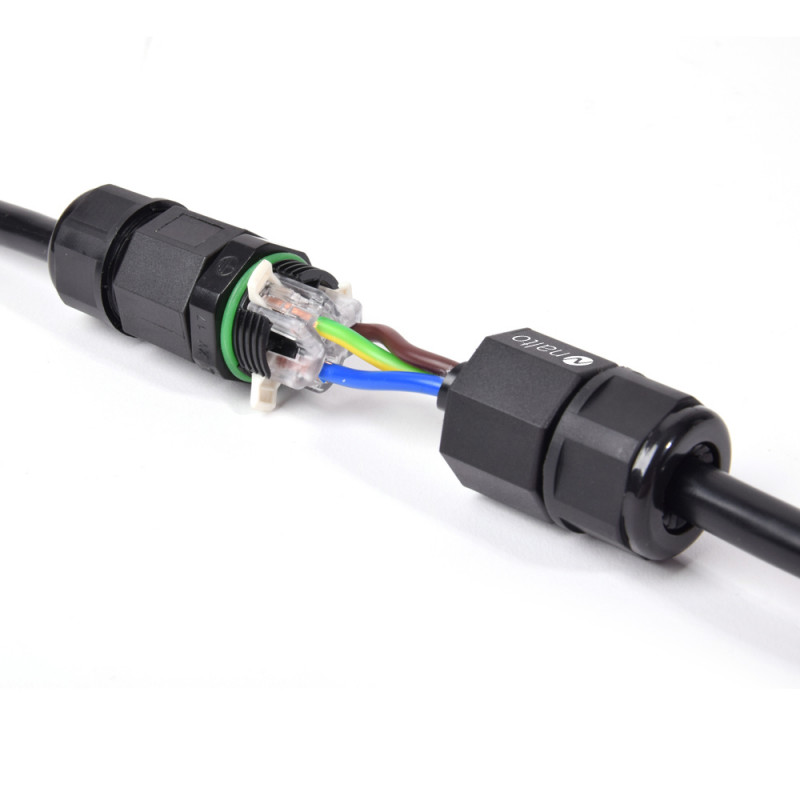 Le Connecteur Câble M25 IP68 3P cable 3x0,75mm2 à 3G3mm2, bornier rapide
