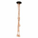 Suspension Corde en Lin 4 Lampes 60W E27 120cm CREALYS
