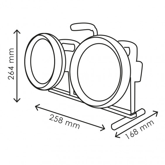 Projecteur à économie d'ernergie double 2x36W