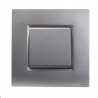 NOANE Interrupteur Va et Vient 10A Complet Gris Alu