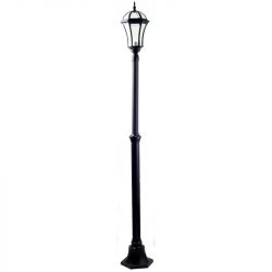 Lampadaire Extérieur 1 Tête 100W E27 Noir