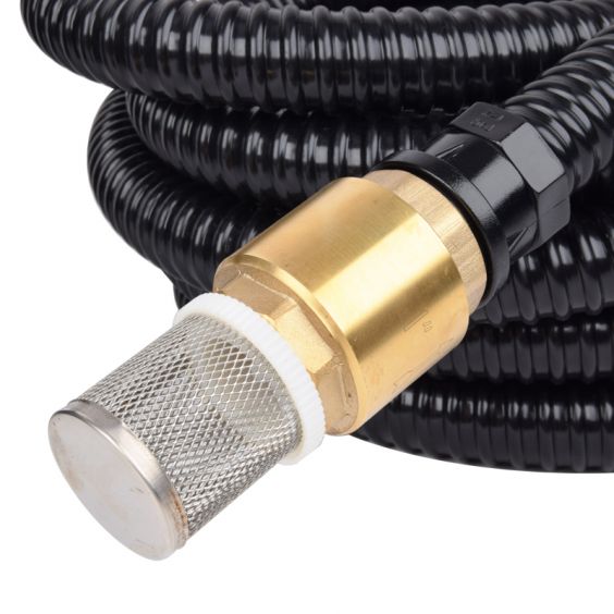 Pompe de surface 800W + Kit d'aspiration 7m Ø25mm crépine laiton STEINER