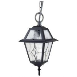 Suspension Extérieure 100W max E27 Fonte Noir