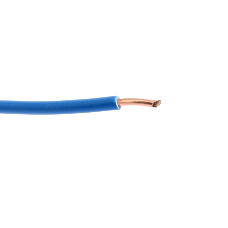 Fil électrique rigide HO7V-U 2,5 mm2 Bleu C100m (Prix au m)