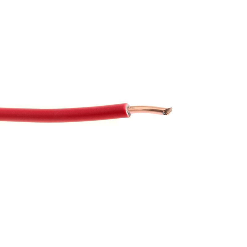 Fil électrique rigide HO7V-U 2,5 mm2 Rouge C100m (Prix au m)