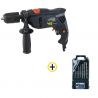 Perceuse à percussion filaire 750W MCKERSON + Coffret 8 Forets à Béton FEROCE