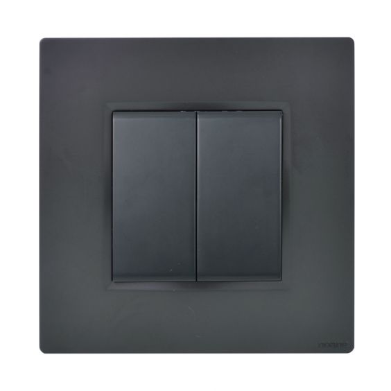 Double Poussoir + Support Anthracite NOANE