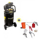 Compresseur Vertical 75L 2.5CV + Kit Pneumatique 8 pièces