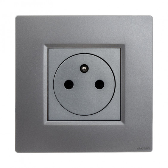 NOANE Lot 5 Prises 2P+T Affleurantes 16A Complètes Gris 