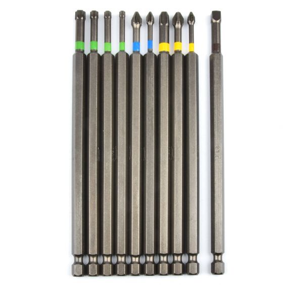 Jeu de 10 Embouts Impact Torsion 150mm KORMAN TX
