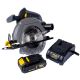 Scie circulaire 165mm sans fil 18V Li-ion + Batterie + Chargeur STEINER