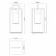 Lampe à Poser Extérieure 60W max E27 Acier Noir WOLTZ