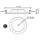 Spot à encastrer downlight rond LED 12W 3000K