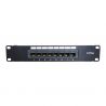 Panneau de brassage 8 connecteurs CAT6 pour baie de brassage 10 pouces.