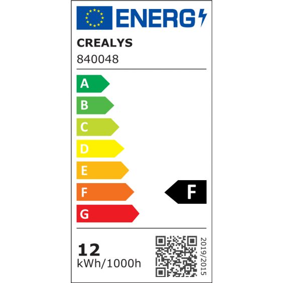 Ampoule LED E27 12W A60 blanc chaud base céramique CREALYS