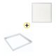 Pack dalle LED 36W backlit recouvrable 600x600mm + cadre pose saillie WOLTZ