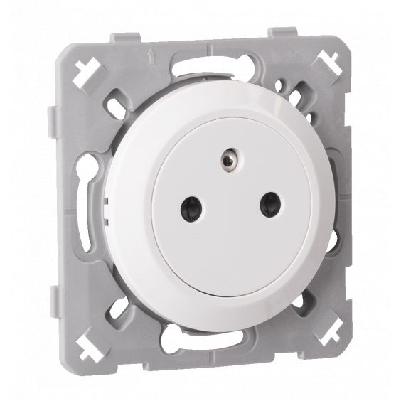 Prise 2P+T 16A Affleurante Blanc EPURE
