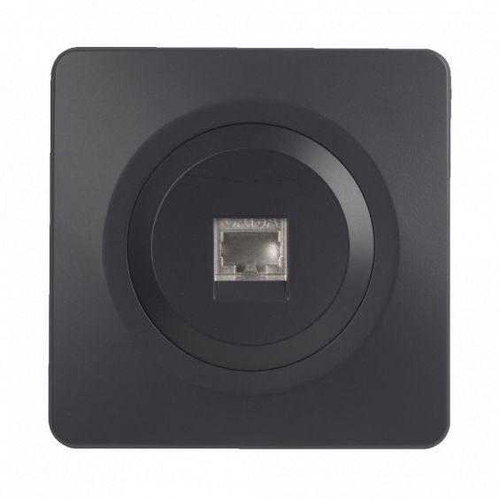 OHMTEC Epure Prise Rj45 Cat6 Anthracite 