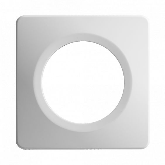Plaque Simple Blanche Satin Et Brillant EPURE