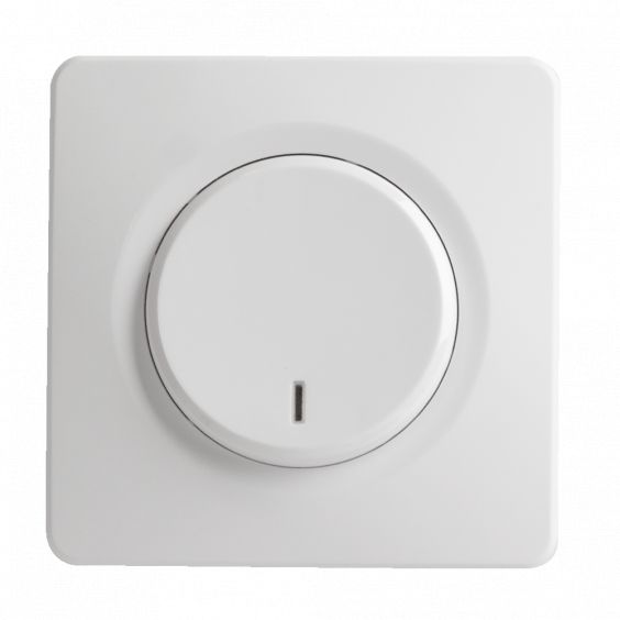 OHMTEC Epure Interrupteur Va et vient A à voyant Blanc 