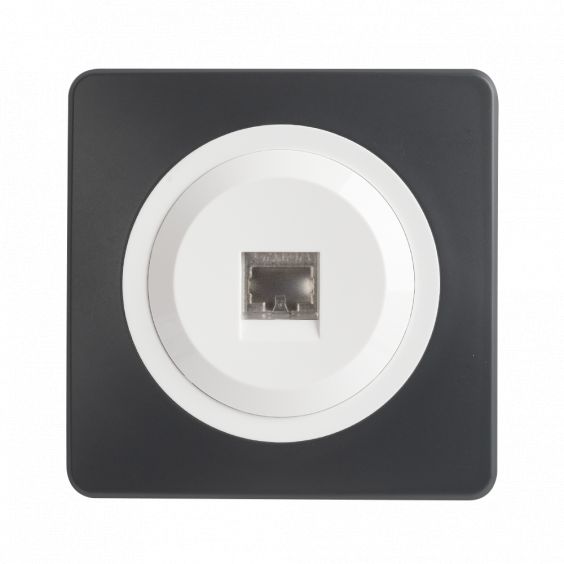 OHMTEC Epure Prise Rj45 Cat6 Blanc 