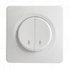 OHMTEC Epure Commande volet roulant blanc complet