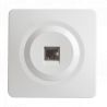 OHMTEC Epure Prise RJ45 Cat6 blanc complet