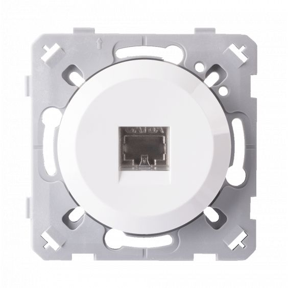 Prise Rj45 Cat6 Blanc EPURE