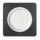 OHMTEC Epure Poussoir anthracite/blanc complet