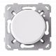 OHMTEC Epure Interrupteur va et vient complet blanc + griffes de fixation
