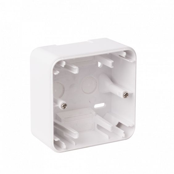 OHMTEC Epure Boitier Saillie 1 Poste Blanc 