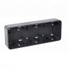 OHMTEC Epure Boitier Saillie 3 Postes Anthracite
