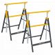 Lot de 2 Tréteaux télescopiques pliables 200Kgréglable Feroce
