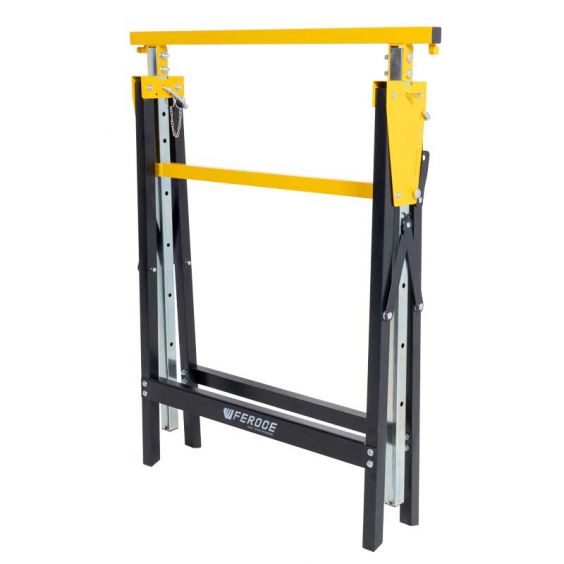 Tréteau télescopique pliable 200Kg avec hauteur réglable de 80 à 130cm FEROCE