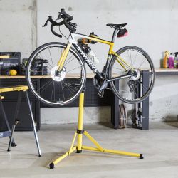 Pied d’atelier pliable pour vélo