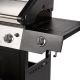Barbecue Gaz ROSTER 5 brûleurs Dont 1 Latéral Avec Plancha et Grille de Cuisson Combinées