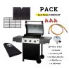 Pack complet BBQ à gaz 3 feux ROSTER