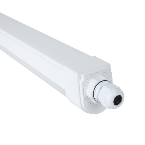 Réglette LED étanche câblage traversant 150cm 50W 4000K IP66 EXALIGHT