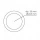 Plafonnier LED rond 18W 4000K Ø226mm