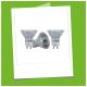 Lot de 3 ampoules halogènes GU10 35W Blanc chaud CREALYS