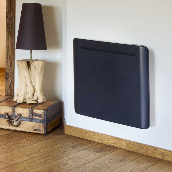 Radiateur à inertie fonte Noir 1000W écran digital Eco Design NF