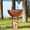 Brasero plancha Stilo Ø800 Corten - MASURIA